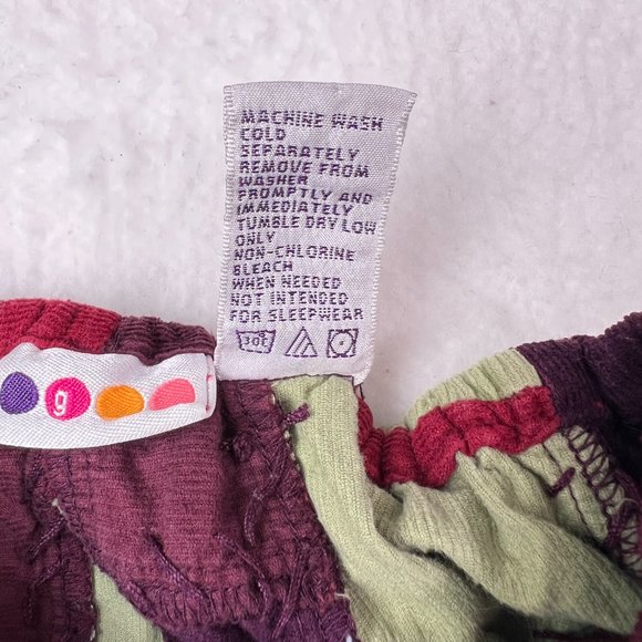 Gymboree Wrap Around Shorts Sz 3yrs. (small)Corduroy Patchwork Stitched Elastic - Picture 5 of 5